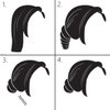 10PCS Spiral Hair Pins, Non-Scratch Ball Tips Screw Pins for DIY Hair Style (Black)
