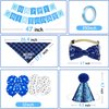 Dog Birthday Party Supplies,Dog Birthday Bandana Hat Banner Set,WOOF Balloons Happy Birthday Banner,Dog Birthday Party Supplies for Pet Puppy Cat Birthday Party Decorations Pink