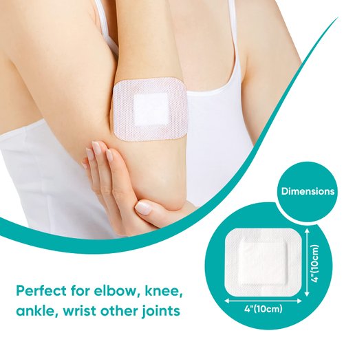 General Medi Sterile Island Dressing Bordered Gauze – 50 Count, 4" x 4" Gauze Pads, Wound Care Pad with Adhesive Border - Sterile, Soft & Highly Absorbent Medical Grade Dressing Pad