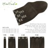 WindTouch Clip In Hair Extensions Human Hair Dark Brown Hair Extensions Remy Hair Extensions 18Inch 70g #2 7PCS