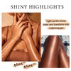 Melemando Shimmer Body Luminizer 5 Color Waterproof Smooth Face Body Glow Illuminator Non-sticky Liquid Body Highlight Illuminator for Face & Body & Leg (80 ML, 01 Pearl White)