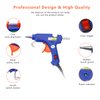 Glue gun and sticks set, Hot Melt Glue Gun Mini for Crafts with 20 Pcs Glue Sticks and 20 Wood Craft Sticks,Hot Mini Glue Guns with Hardshell Carrying Case for School DIY Arts, Craft