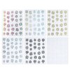 6pcs Colorful Fireworks Nail Art Stiskers 3D Laser Firework Nail Stickers for Women Manicure New Year Nail Supplies Christmas Nail Decals Blooming Pyrotechnics Nails Stickers Holiday Nail Sticker