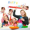 4 Pcs Inflatable Stick Horse, KUAOOAUK Inflatable Horsehead Stick Balloon, Cute 37 Inches Horse Stick for Kids Horse Birthday Decorations Christmas Cowgirl Cowboy Party Supplies