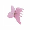 2PCS Butterfly Hair Claw Clips for Women Strong Hold Claw Clip for Thick Thin Hair Nonslip Hair Clips for Girls Frosted Light Pink