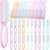 Patelai 30 Pcs Nail Scrubber Brushes Nail Brush for Cleaning Fingernails Handle Grip Manicure Brushes Pedicure Cleaning Brushes for Toes and Fingernail Cleaning, 5 Colors (Light Colors)