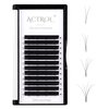 ACTROL Volume Eyelashes Extension D Curl 0.07mm 11mm Easy Fan Lashes Extension Self Fanning Eyelashes Extension volume Lashes Bloom in One Second Easy Fan Eyelashes Extension(D-0.07mm, 11mm)