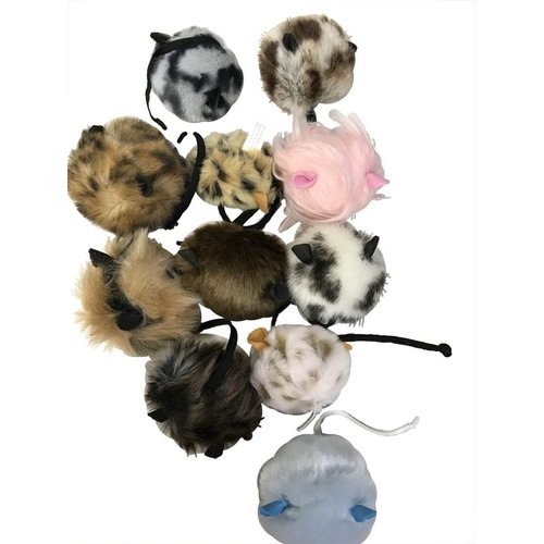 Favorite Pet Product - Stuffed Mouse Ball Cat Toy - Grab Bag, Assorted