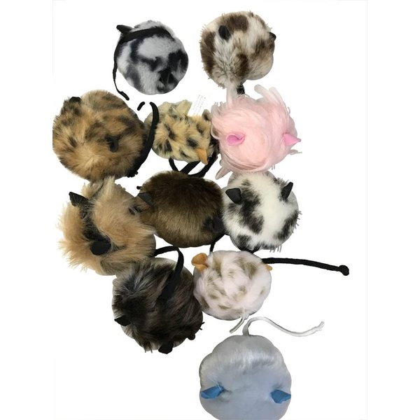 Favorite Pet Product - Stuffed Mouse Ball Cat Toy - Grab Bag, Assorted