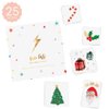 MERRY AND BRIGHT temporary tattoo set | 25 holiday Flash Tattoos | Christmas tattoo | Christmas party supplies, Holiday party favor | Christmas Tree, Santa, Candy Cane
