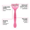 5/10 Pack 5-Layer Pink Manual Razor for Women, Classic Manual Safety Razor,Shaving, Replacement Refills, Body Bikini Hair Removal Shaving Tools (10 Pack)