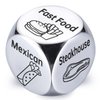 Stocking Stuffers for Women Men Adults,Valentines Day Gifts for Him Her,Christmas Gifts for Women Men,Anniversary Steel Food Decision Dice Couple Gifts Girlfriend Boyfriend Funny White Elephant Gifts