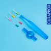 Curaprox Interdental Brushes Prime Start Mixed Set, CPS 06 + CPS 07 + CPS 08 + CPS 09 + CPS 11 + UHS 409 Brush Holder + UHS 470 Brush Holder, Blue