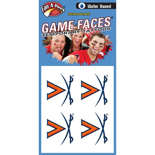 NCAA Virginia Cavaliers Temporary Tattoos