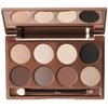 Sorme Cosmetics Accented Hues Eyeshadow Palette in Warm (0.64oz) | 8 Pans of Metallic, Shimmer, and Matte Eyeshadows | With Dual-Ended Makeup Brush Applicator | Blendable and Crease-proof Eye Makeup