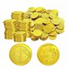 Aebor 200 Pcs Plastic Pirate Gold Coins St. Patrick's Day Play Treasure Coins Fake Coins Reward Gifts for Kids Board Games Pirate Party Cosplay Pirate Party Decorations (200pcs)
