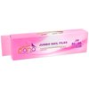 10pcs - PANA Jumbo Double-Sided Emery Nail File for Manicure, Pedicure, Natural, and Acrylic Nails - White (Grit 80/80)