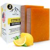 iHeart Citrus Soap Bar (2 Packs) with Lemon, Orange, and Shea Butter for a Rich Creamy Lather - Face & Body Wash Soap - Envelops your Skin in a Burst of Refreshing Aroma of Citrus Scent