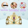 Hoedia 23 Pcs Foam Princess Crowns Set, Foam Crowns for Kids to Decorate, Kids DIY Prince and Tiaras Crowns Kit, Make Your Own Crowns Craft Party Hats with 7 Pcs Rhinestone Sticker
