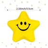 24PCS Star Stress Balls Cute Smiley Face Foam Toys 2.16Inch Mini Stress Relief Balls for Kids Adults Classroom Anxiety Fidget Sensory Party Decorations Supplies