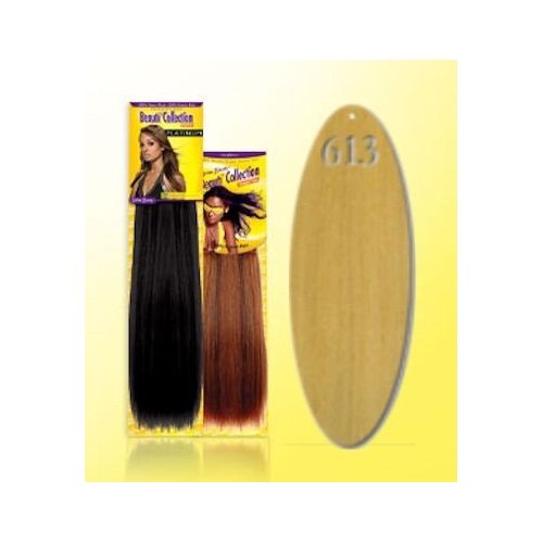Beauti Collection Human Hair Weave -Yaki Weave 12" - P27/613 Piano Blonde - Size: 12"