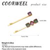 COORWEEL 2 PCS Glitter Geometric Bangs Hair Clips for Women Daily Elegant Crystal Hair Accessories
