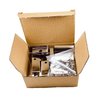Harris Hardware TP2100 Toilet Partition Die Cast Zamac Complete Outswing Door Hardware Set, 1 in. Door 1-1/4 in. Pilaster