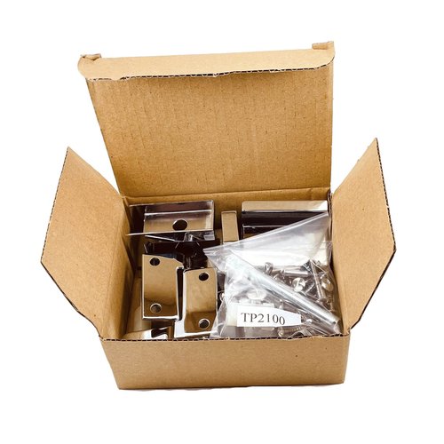 Harris Hardware TP2100 Toilet Partition Die Cast Zamac Complete Outswing Door Hardware Set, 1 in. Door 1-1/4 in. Pilaster