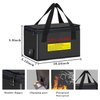 IANDAIROK 260 * 130 * 150mm Lipo Battery Safe Bag Fireproof Charging Bag for RC Lipo Battery Pack Storage Charging Transport, Home Office Travel Lipo Storage Pouch Double Layer Fireproof