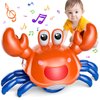 Beby Buty Crawling Crab Baby Toy, Infant Tummy Time Walking Dancing Moving Crab Toys for Babies Girl Boys, Crawling Crab Baby Toy Toddler Birthday Gifts
