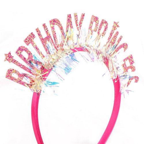 Canitor Princess Headband for Women Girls - Crown Tiara Happy Birthday Party Decorations Gifts