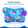 ZMLM Baby Tummy Time Water Mat, Infant Baby Toy Water Play Mat Inflatable Sensory Babies Valentines Day Easter Gifts for Kids Small Pad Newborn 3 6 9 12 Month Boy Girl Toddler