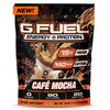 G Fuel Energy + Protein Powder Mix, Cafe Mocha Flavor, Sugar Free, Clean Caffeine Focus Supplement, Metabolism Support, Focus nootropics, Vitamin + Antioxidant Blend, 19 oz (20 Servings)
