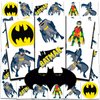 Batman Tattoos Party Favors Bundle ~ 72 Perforated Individual 2" x 2" Batman Temporary Tattoos for Kids Boys Girls (Batman Party Supplies)