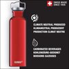 Sigg - Cooper Aluminum Water Bottle - Original Red - With Screw Cap - Leakproof - Lightweight - BPA Free - 25 Oz
