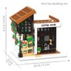 City Cafe Building Toy Set, Modular Coffee Shop Building Blocks Halloween Xmas Gift for Adult, Boy and Girls 14+, 1347pcs Mini Brick with LED (Not Compatible with Lego)