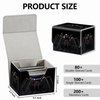 Strong Magnet Card Case Deck Box Mtg Card Box Playing Card Box Magic Deck Box Tcg Up to 200 Cards Creative Pattern Trading Card Storage Box for Collectible Card Games, Menacing Black Spider