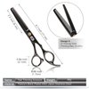CIICII Hair Cutting Scissors Shears Kit, Professional Hairdressing Scissors Set (Hair Beard Trimming Shaping Grooming Thinning Shears) for Men Women Hairdresser Home Salon Barber Haircut Kit (Black)