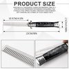 DOERDO Butterfly Comb, Stainless Steel Foldable Pocket Comb Oil Hair Comb Foldable Hairstyling Brush for Beard, Mustache