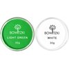 Bowitzki 30g Professional Face Paint Body Paint Water Based Face painting Makeup Safe for Kids and Adults Split Cake Single Color (White+Light Green)