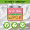 Shea Ice Cream Body Scrub - W/Walnut Shell Powder, Natural Exfoliating Scrub for Body & Face, Moisturizes Skin, Reduces Acne, Cellulite, Wrinkles & Dead Skin, 10 oz