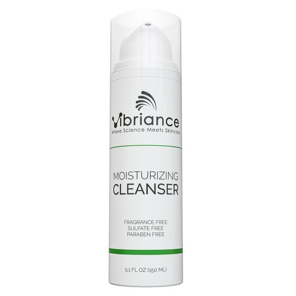 Vibriance Moisturizing Face Cleanser, 5.1 Fl Oz - Ultra-Hydrating Facial Cleanser for Normal to Dry Skin - Sulfate-Free & Paraben-Free Face Wash for Women - Removes Makeup & Impurities