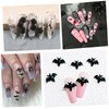120 Pcs 3D Halloween Nail Art Charms, Multi Shapes Colors 3D Spider Snake Skull Hand Ghost Bat Acrylic Nail Charms Flatback Half Round Nail Rhinestones Gems and Charms for Halloween DIY Nails Art