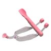 AITIME Soft Contact Lens Insertion and Removal Tool Set - Contact Lens Handler Device Includes Tweezers and Soft Silicone Scoop, Contact Lenses Removers for Travel Home Use (Pink)