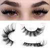 Yasnai Cat Eye Lashes False Eyelashes Fluffy Volume Lashes Wispy Fake Lashes Natural Eyelashes 14 Pairs Pack 9D