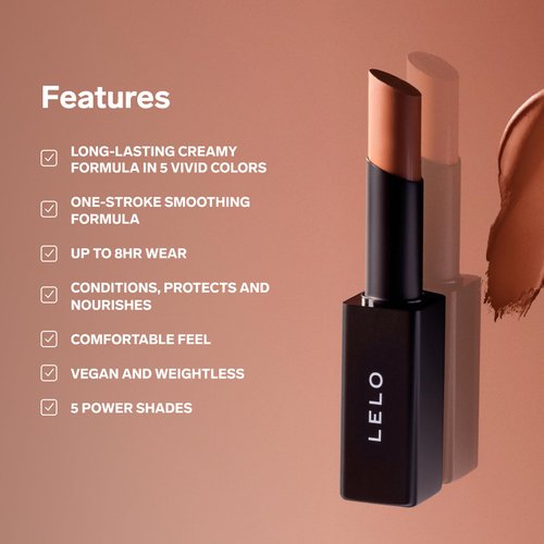 LELO MAKEUP - STYLO Lipstick - Extra Creamy Matte Lipstick for Women, Long Lasting Lipstick, Lipsticks - 01 NOTORIOUS