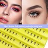 DAODER Bottom Lash Clusters Natural Lower Lash Extension Thick Under Eyelash Extension with Clear Band Spiky Bottom Lashes DIY Under False Eyelashes (Bottom Lashes Thick)