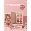 SHEGLAM Glitter Metallic Eyeshadow Palette 8-Color High Pigment Pink Dark Purple Long Wearing Horoscope Collection Eye Shadow Palette - Caring Cancer