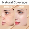 LOVB LOVB Cushion Foundation Makeup for Natural Looking Glow | Long-Lasting Buildable Coverage with Puff for Easy Application | Lightweight and Moisturizing Korean Cushion Makeup | Refill not Included, 0.42 Oz (21P Porcelain Ivory)