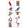 Premium Bird Temporary Tattoos, Party Favors: Hummingbird, Owls, Parrot, Flamingo, BlueJay, Cardinal